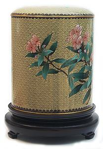 Urnwebshop Grote Exclusieve Cloisonne Urn Kersenbloesem (5 liter)