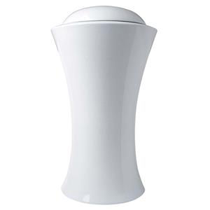Urnwebshop Grote Witte Vaas Urn Slanke Taille (4.5 liter)