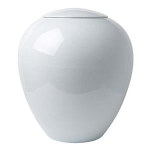 Urnwebshop Grote Witte Bolle Vaas Urn (3 liter)