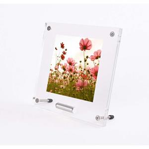 Urnwebshop Plexiglas Fotolijst met Zilver RVS Asbuisje (0.01 liter)