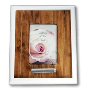 Urnwebshop Design Fotolijst met Asbuisje Glanswit (0.02 liter)