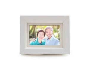 Urnwebshop Houten XS Fotolijst Urn Hoogglans Wit (0.25 liter)