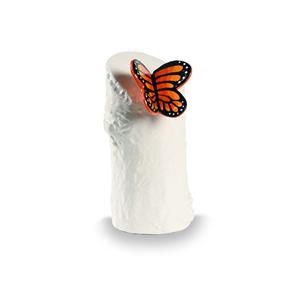 Urnwebshop Kunsthars Mini Urn Oranje Vlinder (0.15 liter)