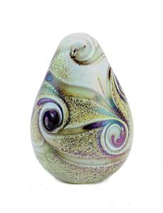 Urnwebshop Kristalglazen Mini Druppel Urn Elan Ivory (0.06 liter)