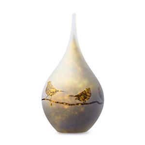 Urnwebshop Medium Traanurn Vogels Frosted Nature (0.28 liter)