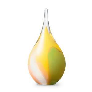 Urnwebshop Kristalglazen 3D Mini Traan Urn Sweet Opaque (0.05 liter)