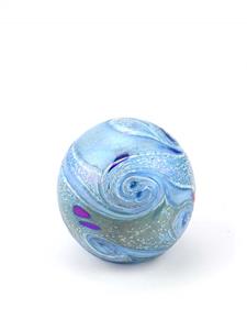 Urnwebshop Kristalglazen Mini Bol Urn Elan Bulb Oceanblue (0.1 liter)