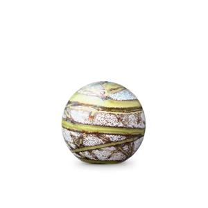 Urnwebshop Kristalglazen Mini Bol Urn Elan Bulb Olive Green (0.1 liter)