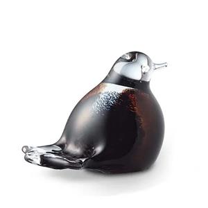 Urnwebshop Kristalglazen Miniurn Musje Bruin-Wit-Zwart (0.03 liter)