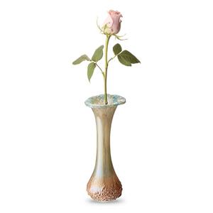 Urnwebshop Organisch Miniurn Vaasje Turquoise-Beige Opaque (0.04 liter)