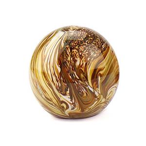 Urnwebshop Kleine Kristalglazen Bol Urn Elan Marble Earth (0.5 liter)
