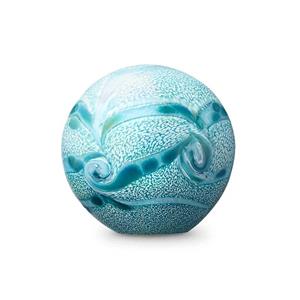 Urnwebshop Kleine Kristalglazen Bol-Urn Elan Mint (0.5 liter)
