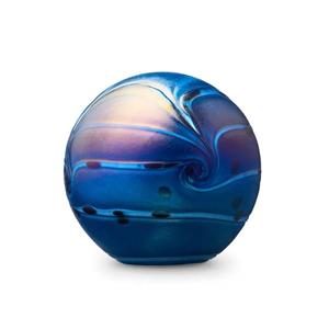 Urnwebshop Kleine Kristalglazen Bol-Urn Elan Deepblue (0.5 liter)