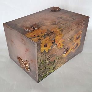 Urnwebshop Design Urn Vlinders en Zonnebloemen (3.5 liter)