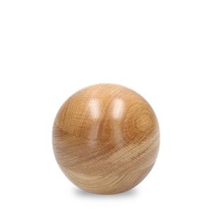 Urnwebshop Eikenhouten Mini Bolurn Naturel Geolied (0.4 liter)