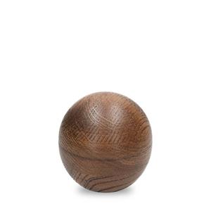 Urnwebshop Eikenhouten Mini Bolurn Donker Geolied (0.4 liter)