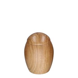 Urnwebshop Eikenhouten Mini Vaasurn Naturel Geolied (0.1 liter)