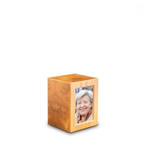 Urnwebshop Kleine MDF Photobox Urn Grenen (1.5 liter)