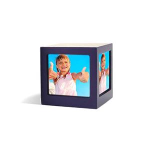 Urnwebshop Houten Photocube Urn Violet (0.4 liter)