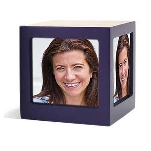 Urnwebshop Houten Photocube Urn Violet (1.5 liter)