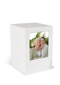 Urnwebshop Grote MDF Photobox Urn Matwit (3.5 liter)