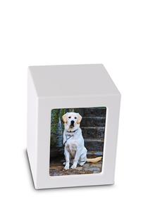 Urnwebshop Mediumgrote MDF Photobox Urn Matwit (1.5 liter)