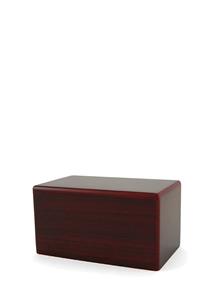 Urnwebshop Kleine Kist Urn of Sokkel Urn Kersenhout (0.65 liter)