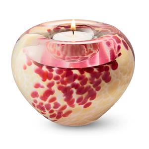 Urnwebshop Miniurn met Waxinelichtje Roze-Beige Opaque (0.1 liter)