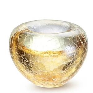Urnwebshop Urn met Waxinelichtje Goud Krakele (0.09 liter)