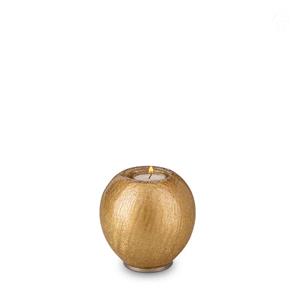 Urnwebshop Urn met Waxinelichtje Goud Craquele (0.7 liter)