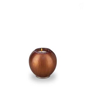 Urnwebshop Urn met Waxinelichtje Brons Craquele (0.7 liter)