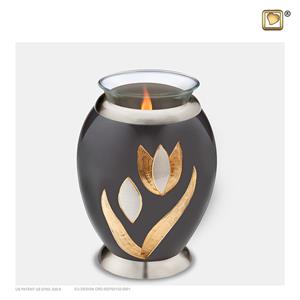 Urnwebshop Urn met Waxinelichtje Messing Tulp (0.49 liter)
