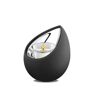 Urnwebshop LoveUrns Kaarshouder Traanurn Zilver - Zwart (0.3 liter)