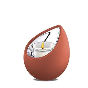 Urnwebshop LoveUrns Kaarshouder Traanurn Zilver - Terracotta (0.3 liter)