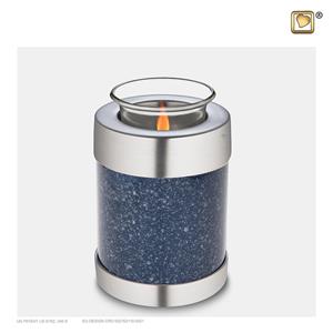 Urnwebshop LoveUrns Kaarshouder Urn Gespikkeld Indigo (0.45 liter)