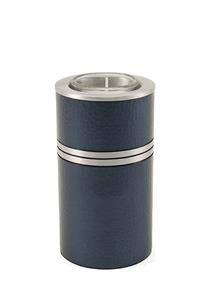 Urnwebshop Urn met Waxinelichtje Metallic Blue (0.35 liter)
