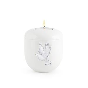 Urnwebshop Waxinelicht Urntje Fly Away - Vredesduif (0.3 liter)