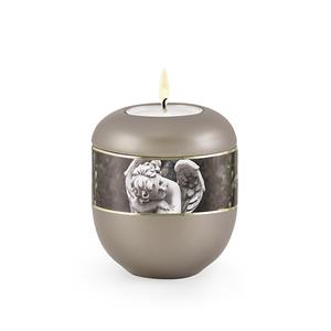 Urnwebshop Mat Fume Waxinelicht Urntje Cherubijn (0.3 liter)
