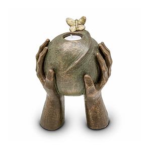 Urnwebshop Kleine Keramische Art Urn Verlichte Metamorfose (1.5 liter)