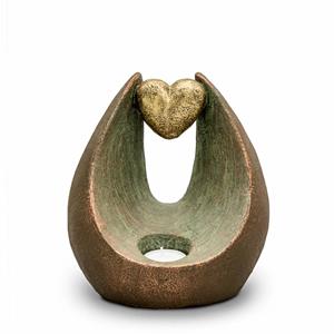 Urnwebshop Kleine Keramische Art Urn Verlicht Hart (1 liter)