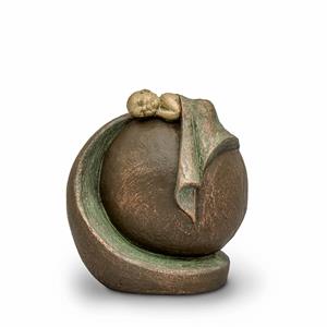 Urnwebshop Kleine Keramische Art Urn In Vredige Rust (1 liter)