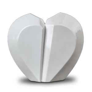 Urnwebshop Extra Grote Keramische Gebroken Hart Urn (5.1 liter)