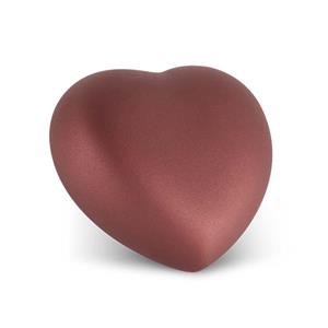 Urnwebshop Middelgrote Hart Urn Robijnrood (1.5 liter)