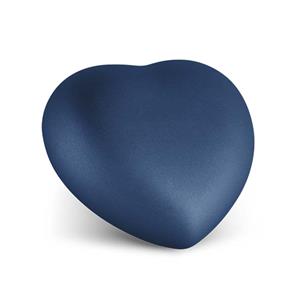 Urnwebshop Middelgrote Hart Urn Marineblauw (1.5 liter)