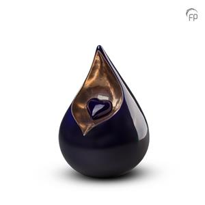 Urnwebshop Medium Keramische Celest Traan Urn Paars - Hart (1.9 liter)
