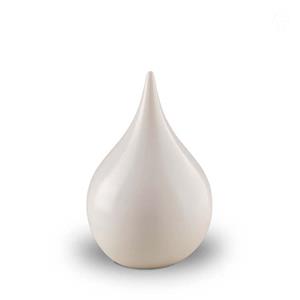 Urnwebshop Grote Unica Traanurn Hoogglans Wit (3.3 liter)