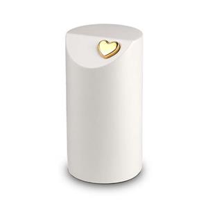 Urnwebshop Grote Keramische Urn Matwit, gouden Hart (4.7 liter)