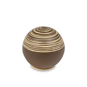 Urnwebshop Mini Keramische Bol Urn Antraciet (0.25 liter)