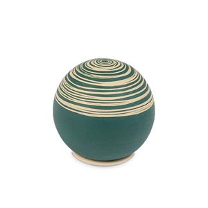 Urnwebshop Mini Keramische Bol Urn Petrol Slib (0.25 liter)