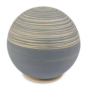 Urnwebshop Grote Keramische Bol Urn Grey Slib (3 liter)
